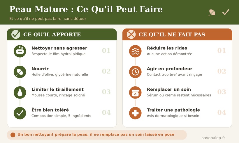 Ce que le savon d'Alep peut et ne peut pas faire pour une peau mature - bénéfices et limites honnêtes